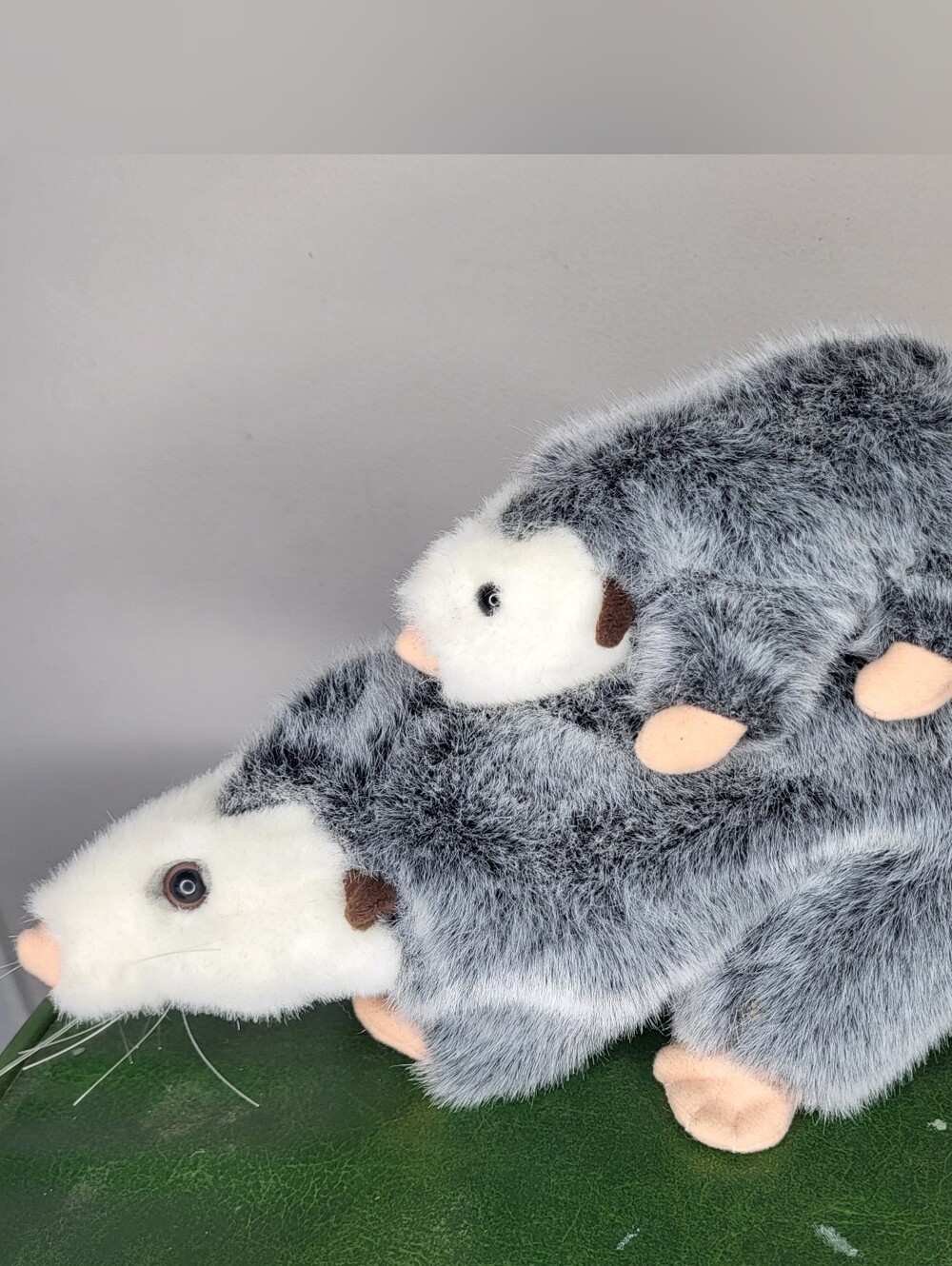 Folkmanis Opossum Puppet with a detachable baby opossum hand puppet Retired